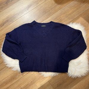 Women’s Navy Blue V Neck Sweater ASOS AX Paris Size Small